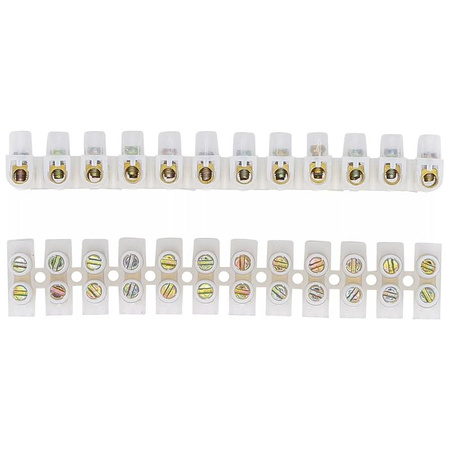 Kostki zaciskowe 4,0 mm² 6 A 12 zacisków, 2 szt., BGS Diy 80727