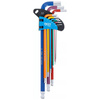 Zestaw długich kluczy imbusowych z kulką 1,5-10 mm 9 szt., BGS 74453
