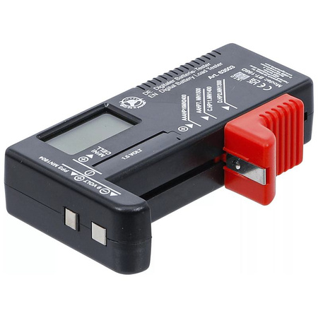 Cyfrowy tester akumulatora 1,5 V / 9 V, BGS Diy 63503