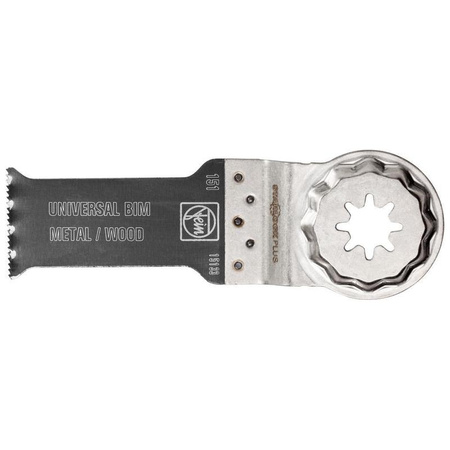 Zestaw 10 brzeszczotów E-Cut Universal SLP 28x60 mm, bimetal, mocowanie Starlock Plus, do cięcia wgłębnego Fein