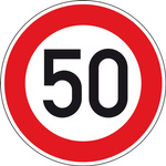Znak drogowy 274-50 okrągły ograniczenie 50 km/h