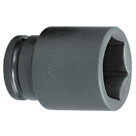 Długa nasadka udarowa 6-kątna 55 mm do zakrętarek i kluczy udarowych, napęd 1.1/2", Gedore K 37 L 55, 6330540