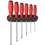 Zestaw 6 wkrętaków płaskich 1-6 mm w uchwycie ściennym SwissGrip PB Swiss Tools 8240