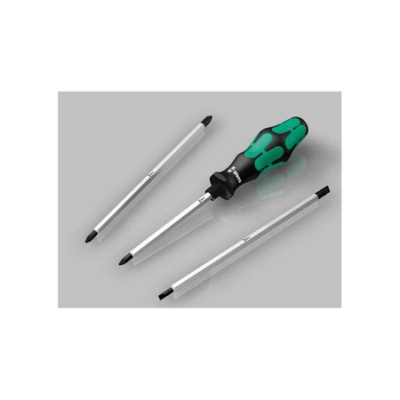 Zestaw trzpieni dwustronnych z funkcją grzechotki, rękojeść 6 mm, długość 113,5 mm, 7-częściowy Kraftform Kompakt Vario RA Wera