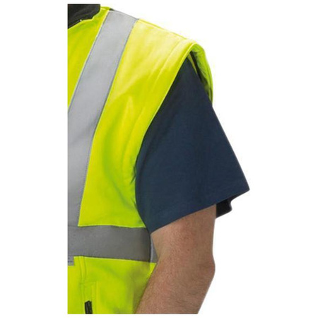 Kurtka ostrzegawcza softshell rozmiar L neonowy żółty
