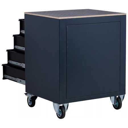 Wózek warsztatowy do systemu meblościanek, 4 szuflady, 630 x 789 x 530 mm, BGS 80220