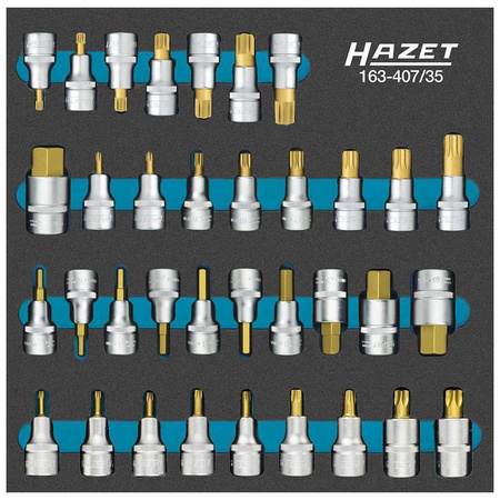 Wózek narzędziowy z 204 narzędziami, 7 szuflad, kółka 125 mm 178N-7/204 HAZET