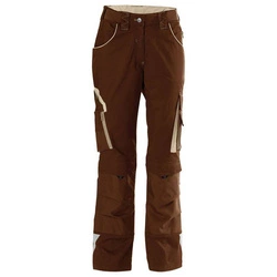 Spodnie robocze damskie długie z kieszeniami r. 52 brązowy/beżowy FORTIS