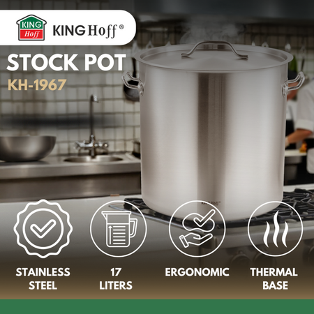 Garnek gastronomiczny ze stali nierdzewnej Ø45 cm, pojemność 71 l KINGHoff