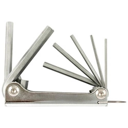 Zestaw kluczy imbusowych 2,5-10 mm w metalowym uchwycie FORTIS, zestaw 7 szt.