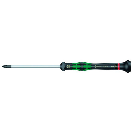 Wkrętak precyzyjny krzyżakowy Phillips PH1 x 80 mm z końcówką BlackPoint  2050 Wera