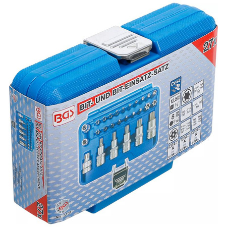 Zestaw bitów i nasadek 12,5 mm (1/2") Torx 27 szt., BGS 5101