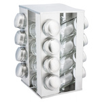 Pojemnik, słoik na przyprawy, stal -szkło, zestaw 17 elementów KINGHoff