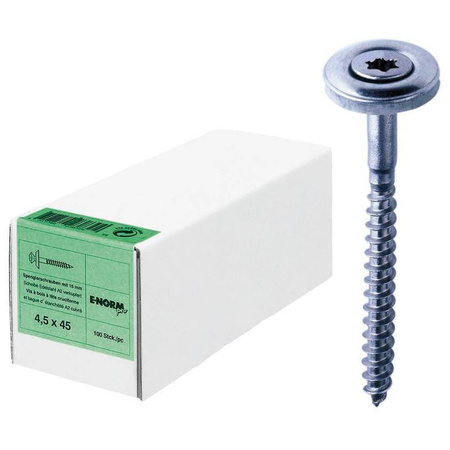 Wkręty farmerskie Torx nierdzewne 4,5x80mm 100szt E-NORMpro