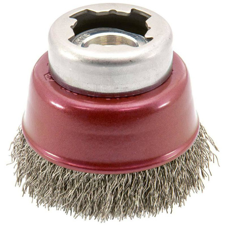 Szczotka garnkowa X-LOCK,drut stalowy falisty 60x mm Osborn