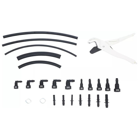 Zestaw rur i złączek z tworzywa sztucznego 95 szt., BGS 6776