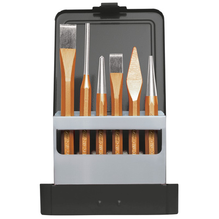 Zestaw 6 narzędzi bijakowych w metalowej kasecie, GEDORE RED, R90000006