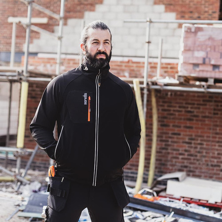 Kurtka typu Softshell czarna Trade Flex, Rozmiar XL, Scruffs T55124