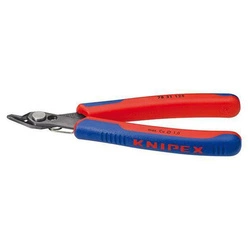 Szczypce tnące boczne Electronic Super Knips do precyzyjnego cięcia z rękojeściami wielokomponentowymi 125 mm KNIPEX 78 31 125