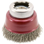 Szczotka garnkowa X-LOCK,drut stalowy falisty 60x mm Osborn