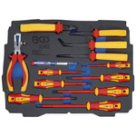 Wkładka piankowa do art. BOXSYS1 & 2: Zestaw szczypiec VDE / śrubokrętów 13 szt, BGS 3352