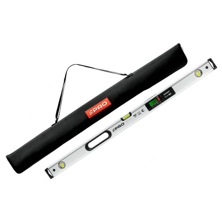 Poziomnica elektryczna IP65 z magnesem (z pokrowcem) 100 cm. biała PRO900 DIGITAL PRO