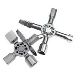 Klucz wielofunkcyjny do szaf sterowniczych TwinKey KNIPEX 00 11 01