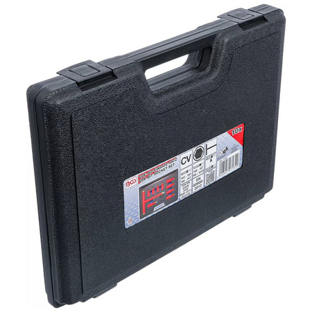 Zestaw 10 nasadek z bitem VDE, gniazdo sześciokątne 4-10 mm, napęd 10 mm (3/8") i 12,5 mm (1/2"), BGS 7132