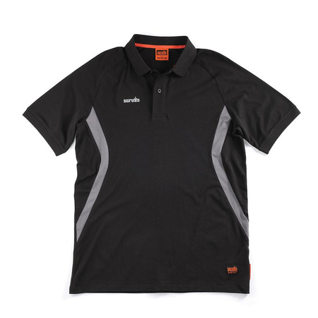 Koszulka robocza polo, czarna, Rozmiar S, Scruffs T56067