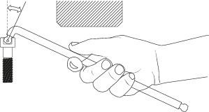 Długi klucz imbusowy z kulką 5 mm, Gedore 42 DKEL 5, 2797127