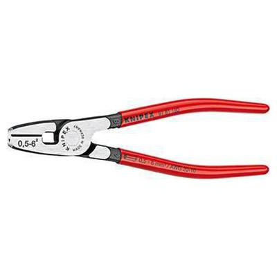 Szczypce do zgniatania tulejek kablowych z rękojeściami powlekanymi tworzywem sztucznym 180 mm KNIPEX 97 81 180