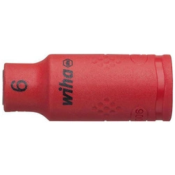 Końcówka wymienna klucza nasadowego 6-kątna 1/4" 6mm VDE Wiha