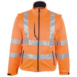 Kurtka ostrzegawcza softshell rozmiar 2XL jasny pomarańcz