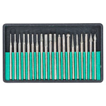 Diamentowe narzędzia do szlifowania i frezowania 20 szt., BGS 1607