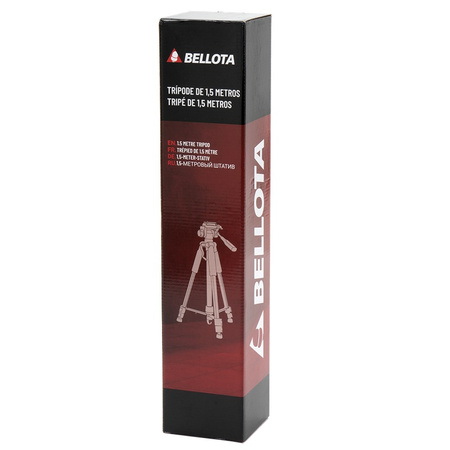 Regulowany statyw do niwelatorów laserowych z poziomicą, wysokość 150 cm BELLOTA