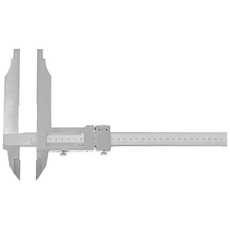 Suwmiarka warsztatowa 500x150 mm, precyzyjna regulacja, odczyt 0,05 mm i 1/128" FORMAT