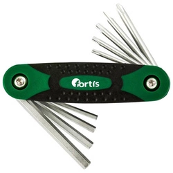 Uniwersalny zestaw kluczy w uchwycie scyzorkowym FORTIS