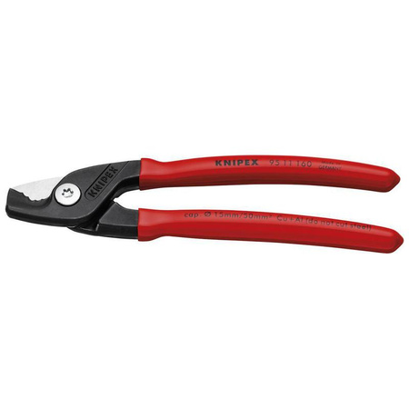 Nożyce StepCut do kabli miedzianych i aluminiowych do 15 mm (50 mm²), 160 mm KNIPEX