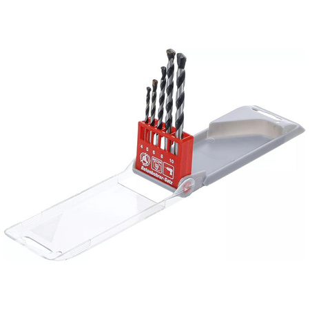 Zestaw 5 wierteł do betonu 4-10 mm, BGS Diy 50816