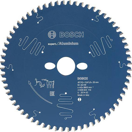 Piła tarczowa Expert do aluminium 216x30 mm BOSCH