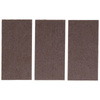 Ślizgacze filcowe arkusze brązowe 100 x 200 mm 3 szt., BGS Diy 80713