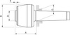 Kieł centrujący obrotowy, 614-00,wlk.104 MK3 RÖHM