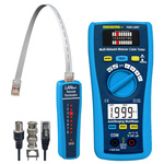 Tester LAN RJ45, RJ11, BNC + multimetr cyfrowy 300V CAT III z automatyką PANCONTROL