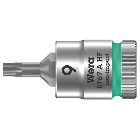 Nasadka wkrętakowa Zyklop 1/4" TORX®HF TX9x28 mm z funkcją przytrzymywania 8767 A HF Wera