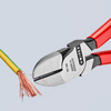 Szczypce tnące boczne z rękojeściami powlekanymi tworzywem sztucznym 160 mm KNIPEX 70 01 160