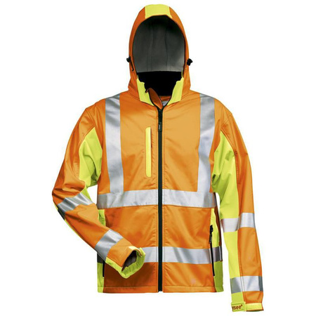 Kurtka ostrzegawcza Hoss softshell rozmiar XL pomarańczowo-żółty