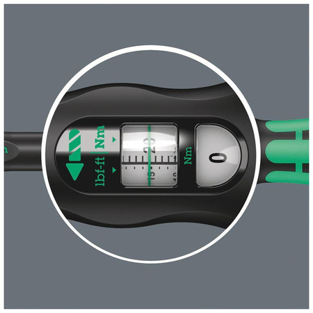Klucz dynamometryczny 20-100 Nm z uchwytem na narzędzia wtykowe 9x12 mm, dokładność ±3% Click-Torque X 3 Wera