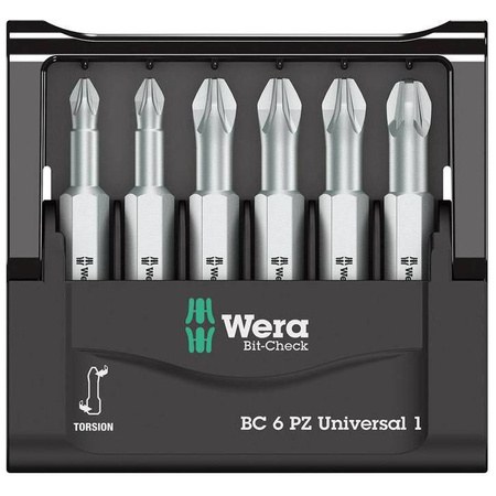 Zestaw bitów krzyżakowych Bit-Check 6 Universal 1 (PZ1, PZ2, PZ3)Wera
