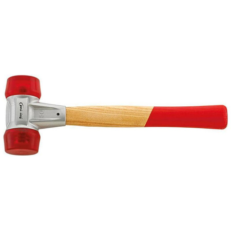 Młotek z miękkim bijakiem z octanu celulozy, z trzonkiem jesionowym 40mm FORMAT