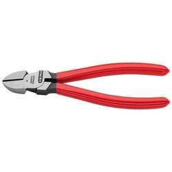Szczypce tnące boczne z rękojeściami powlekanymi tworzywem sztucznym 160 mm KNIPEX 70 01 160